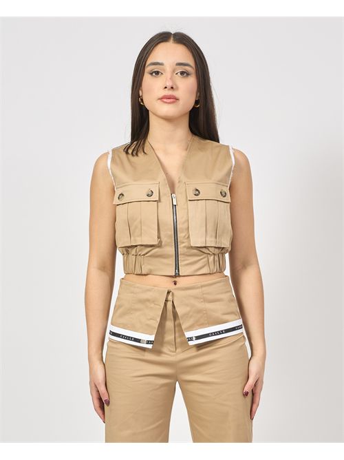 Gaelle Paris vest with zip and large pockets GAELLE PARIS | GAABW03842BE33